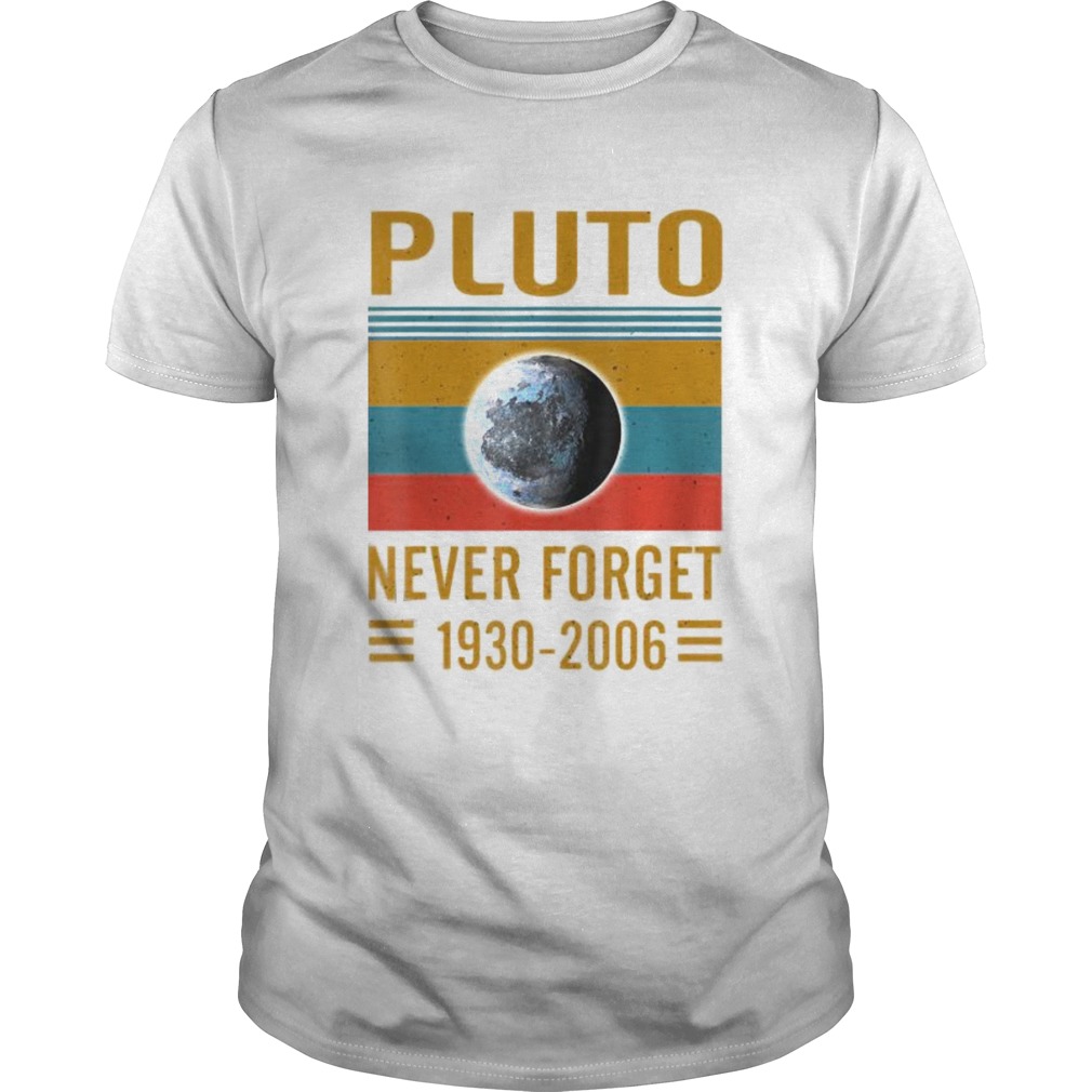 Never Forget Pluto Space Science shirt