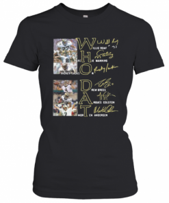 New Orleans Saints Who Dat Football Signature T-Shirt Classic Women's T-shirt