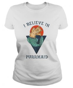 Nice Cat I Believe In Purrmaid Sunset  Classic Ladies