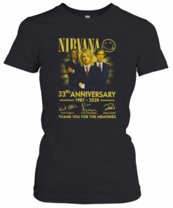 Nirvana 33Rd Anniversary 1987 2020 Thank You For The Memories Signatures T-Shirt Classic Women's T-shirt