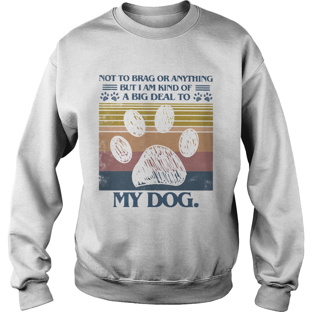 Not To Brag Or Anything But I Am Kind Of A Big Deal To My Dog Sweatshirt