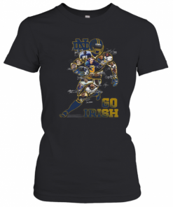 Notre Dame Fighting Irish Go Irish Signatures T-Shirt Classic Women's T-shirt