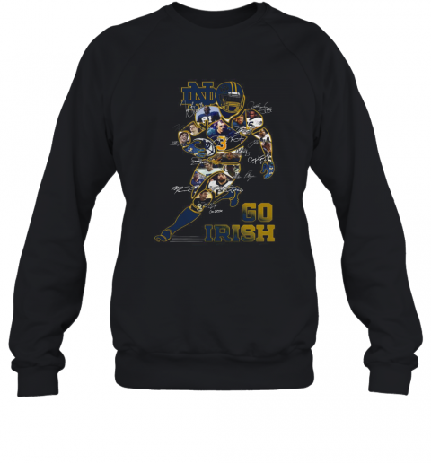 Notre Dame Fighting Irish Go Irish Signatures T-Shirt Unisex Sweatshirt