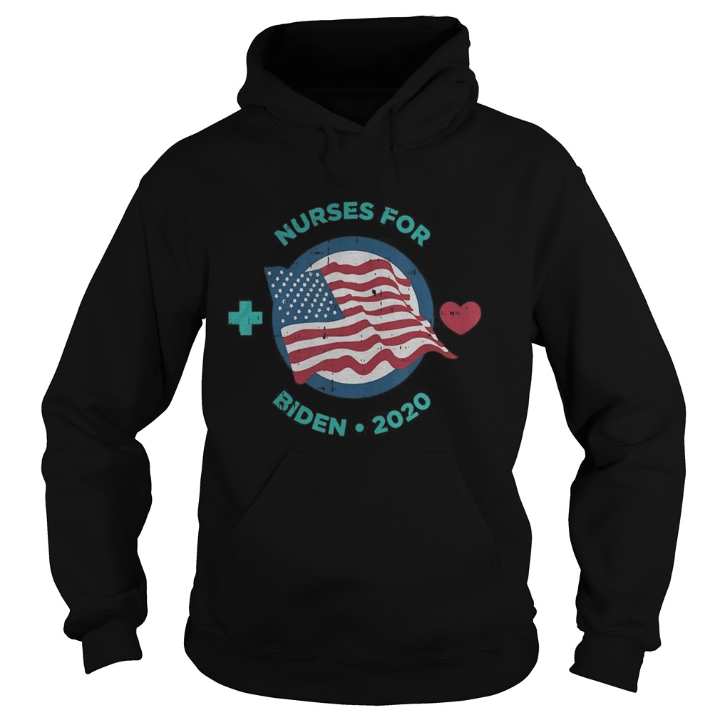 Nurses for joe biden heart american flag independence day Hoodie