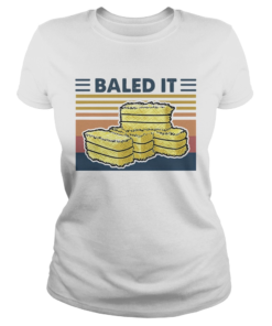 Official Farmer Baled It Vintage Retro  Classic Ladies