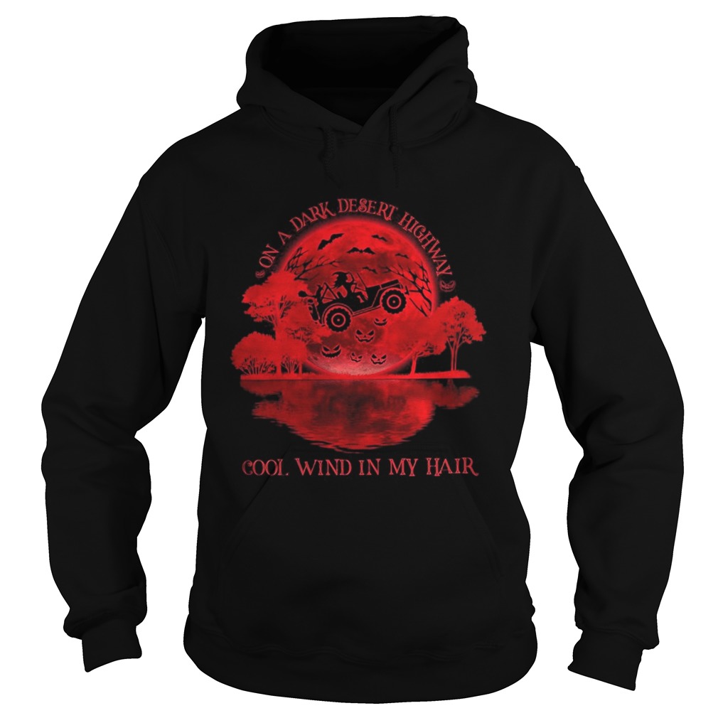 On a dark desert highway cool wind in my hair Witch drive car sunset Hoodie