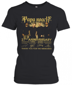 Papa Roach 27Th Anniversary 1993 2020 Thank You For The Memories Signatures T-Shirt Classic Women's T-shirt