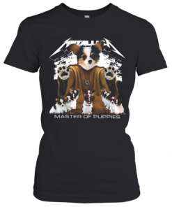 Papillon Puppy Metallica Master Of Puppies T-Shirt Classic Women's T-shirt