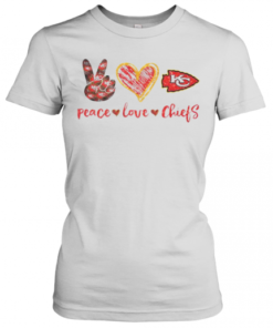 Peace Love Kansas City Chiefs Football Logo T-Shirt Classic Women's T-shirt