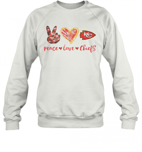 Peace Love Kansas City Chiefs Football Logo T-Shirt Unisex Sweatshirt
