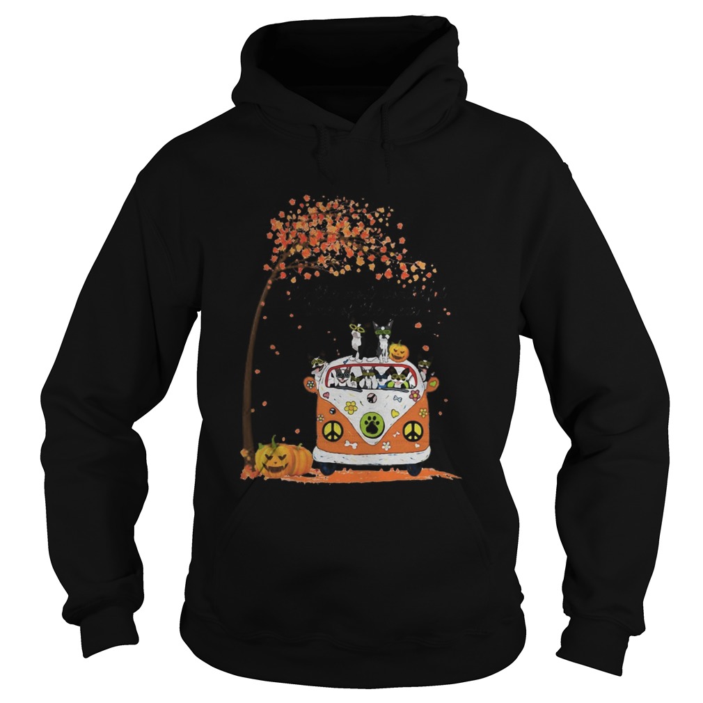 Peace bus chihuahua its the most wonderful time of the year leaves tree pumpkins Hoodie
