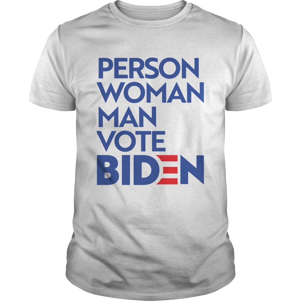 Person Woman Man Vote Biden shirt