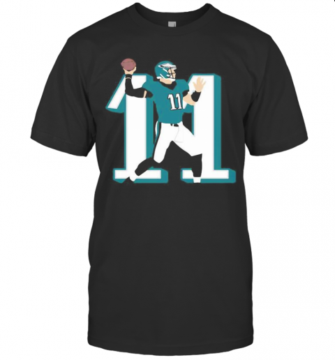Philadelphia Eagles 11 Carson Wentz Football T-Shirt