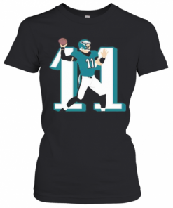Philadelphia Eagles 11 Carson Wentz Football T-Shirt Classic Women's T-shirt