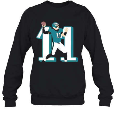 Philadelphia Eagles 11 Carson Wentz Football T-Shirt Unisex Sweatshirt