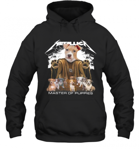 Pitbull Metallica Master Of Puppies T-Shirt Unisex Hoodie