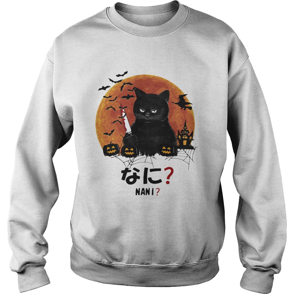 Pretty Nani Cat Killer Moon Halloween Sweatshirt