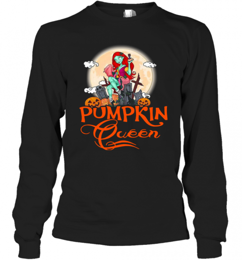 Pumpkin Queen Halloween T-Shirt Long Sleeved T-shirt 