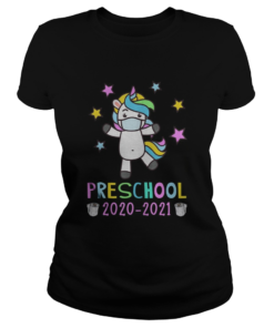 Quarantine Unicorn Hello Preschool 2020 Back To School  Classic Ladies