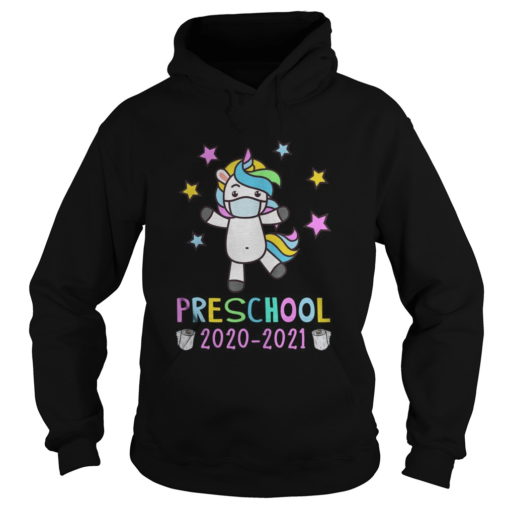 Quarantine Unicorn Hello Preschool 2020 Back To School Hoodie