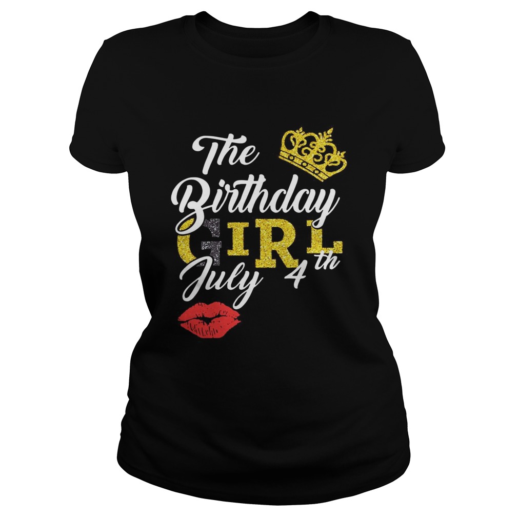 Queen Lip The Birthday Girl July 4th Diamond Classic Ladies