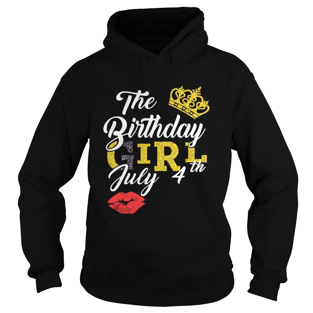 Queen Lip The Birthday Girl July 4th Diamond Hoodie