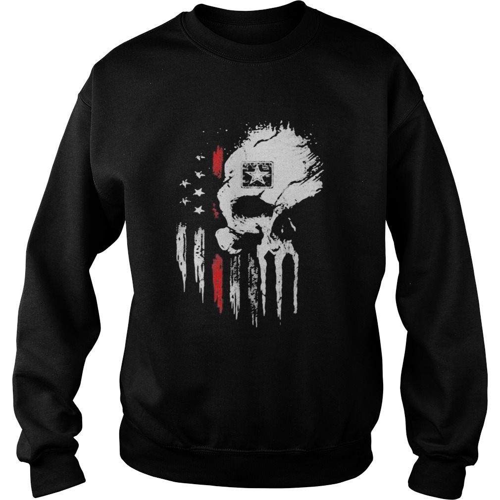 Red Army Skull American Flag Independence Day Sweatshirt