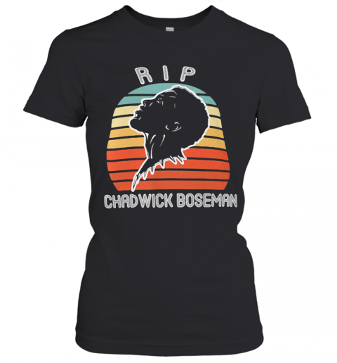Rip Black Panther Chadwick Boseman Vintage Retro T-Shirt Classic Women's T-shirt