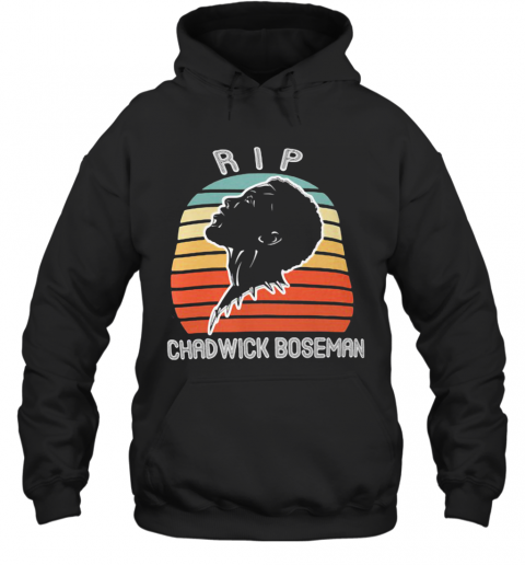 Rip Black Panther Chadwick Boseman Vintage Retro T-Shirt Unisex Hoodie
