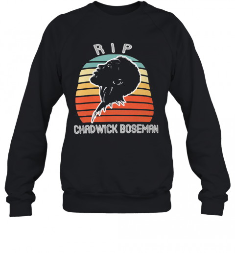 Rip Black Panther Chadwick Boseman Vintage Retro T-Shirt Unisex Sweatshirt