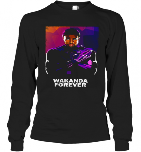 Rip Black Panther Wakanda Forever T-Shirt Long Sleeved T-shirt 