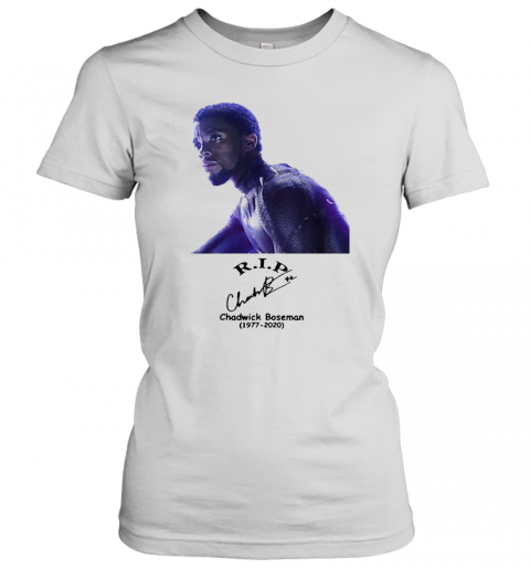 Rip Chadwick Boseman Black Panther 1977 2020 Signature T-Shirt Classic Women's T-shirt