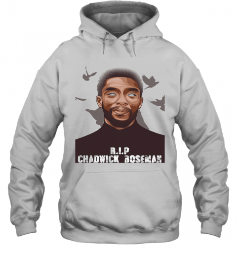 Rip Chadwick Boseman Black Panther Actor Art T-Shirt Unisex Hoodie