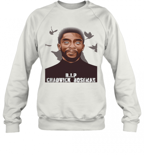 Rip Chadwick Boseman Black Panther Actor Art T-Shirt Unisex Sweatshirt