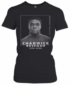 Rip Chadwick Boseman Black Panther Wakanda Forever 1976 2020 T-Shirt Classic Women's T-shirt