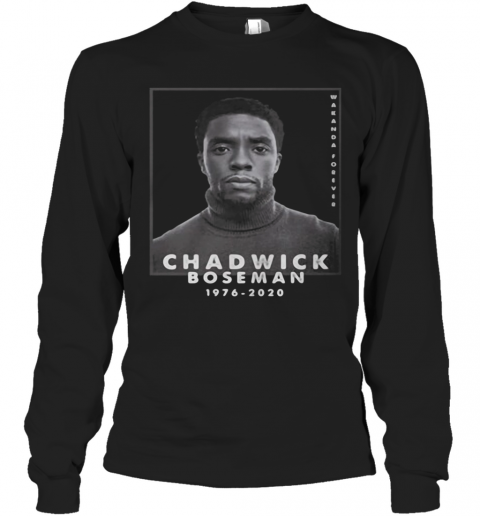 Rip Chadwick Boseman Black Panther Wakanda Forever 1976 2020 T-Shirt Long Sleeved T-shirt 