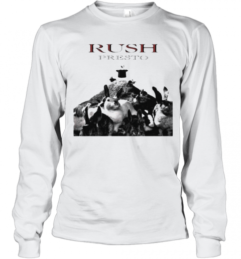 Rush Band Presto Rabbit T-Shirt Long Sleeved T-shirt 