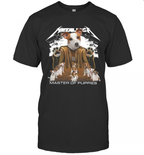 Russell Terrier Metallica Master Of Puppies T-Shirt