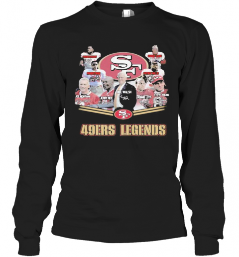 San Francisco 49Ers Legends Signatures T-Shirt Long Sleeved T-shirt 