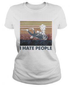 Scuba drive I hate people vintage retro  Classic Ladies
