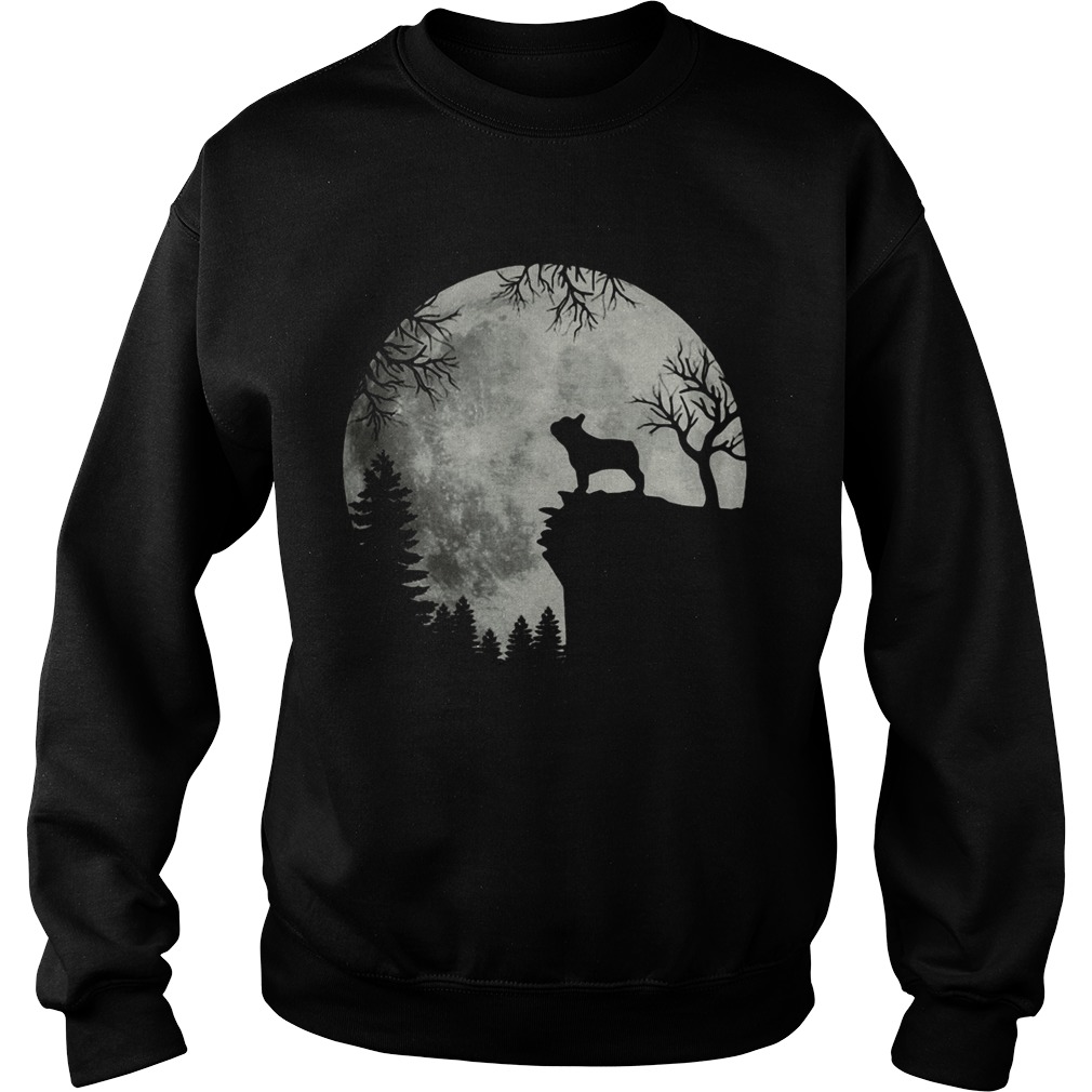 Shadow Of The French Bulldog Howling In The Moon Sweatshirt