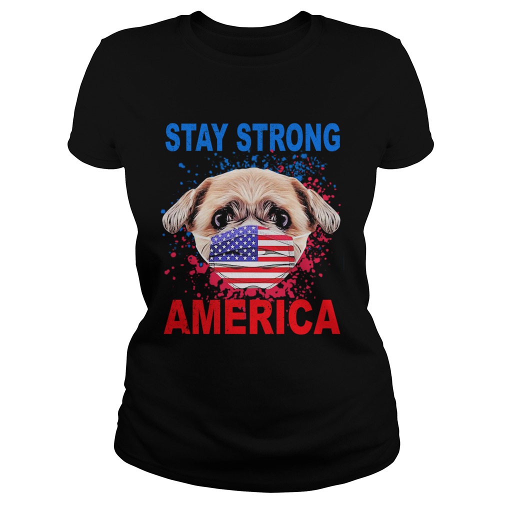 Shih Tzu Face Mark Stay Strong America Classic Ladies
