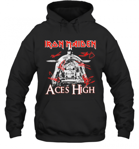 Skeleton Iron Maiden Aces High T-Shirt Unisex Hoodie