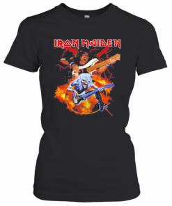 Skeleton Iron Maiden Band Guitar T-Shirt Classic Women's T-shirt