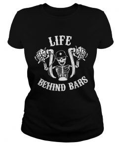 Skeleton Motorcycle Life Behind Bars  Classic Ladies