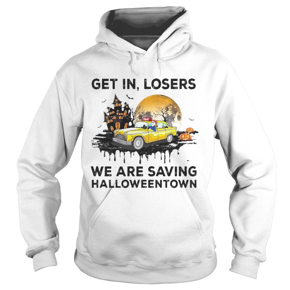 Skeleton get in loser we are saving halloweentown moon Hoodie