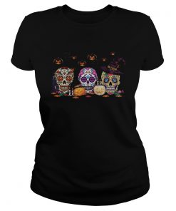 Skull Hippie Witch pumpkin witch halloween  Classic Ladies