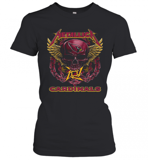 Skull Metallic Cardinals T-Shirt Classic Women's T-shirt