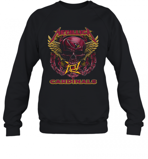Skull Metallic Cardinals T-Shirt Unisex Sweatshirt