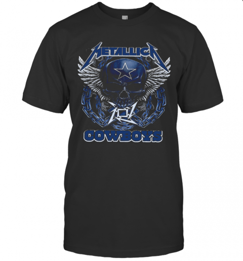 Skull Metallic Cowboys T-Shirt